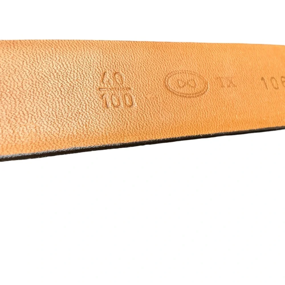 Trafalgar croc embossed brown leather belt style 10628 size 40/100 vintage